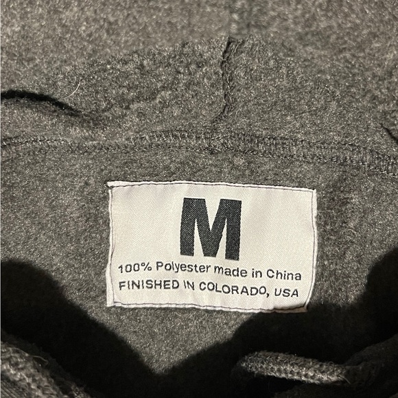 Old Chicago Grid Iron Dark Gray Hoodie Sz Medium - Picture 5 of 5